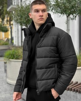Фото вещи Pobedov Зимняя куртка (OWku2686ba) Мужское цвет - Чёрный материал - Полиэстер
