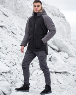 Фото вещи Pobedov Парка (OW559853bage) Мужское цвет - Чёрный/серый материал - Хлопок