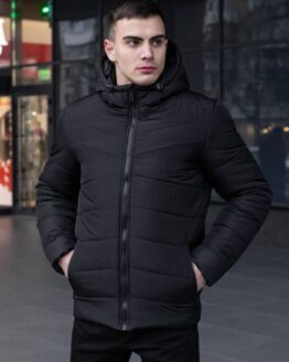 Фото вещи Pobedov Зимняя куртка (OWku1083ba) Мужское цвет - Чёрный материал - Полиэстер