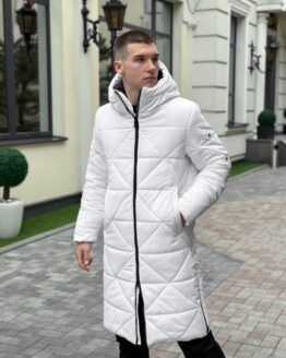 Фото вещи Pobedov Зимняя куртка (OWku2621wh) Мужское цвет - Белый материал - Полиэстер