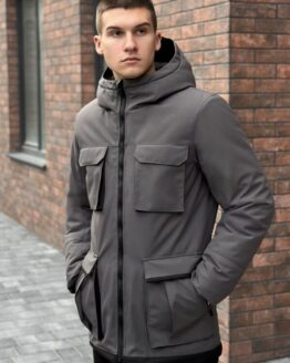 Фото вещи Pobedov Парка (OW55982685geba) Мужское цвет - Серый/чёрный материал - Хлопок