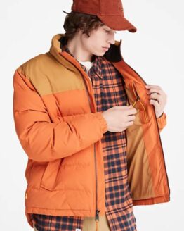 Фото вещи Timberland Acolchoado Welch Mountain Зимняя куртка (TH6993) Мужское цвет - Оранжевый материал - Хлопок