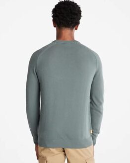 Фото вещи Timberland Crewneck Raglan Джемпер (TH7013) Мужское цвет - Зелёный материал - Шерсть/вискоза