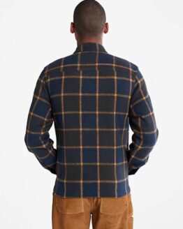 Фото вещи Timberland Plaid Рубашка (TH7011) Мужское цвет - Синий материал - Хлопок