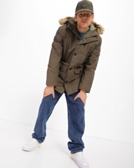 Фото вещи Timberland Scar Ridge Down-Free Парка (TH7040) Мужское, цвет - Зелёный, материал - Хлопок/полиэстер