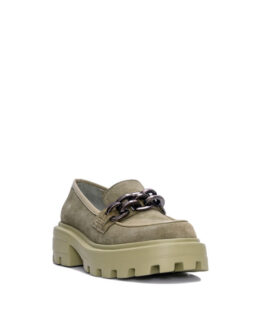 Фото вещи Alex Bell Лоферы (1166170) Женское, цвет - Зелёный, материал - Замша