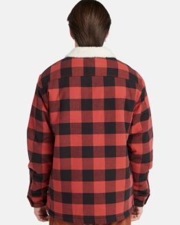 Фото вещи Timberland Buffalo Plaid High Pile Fleece-lined Демисезонная куртка (TH7178) Мужское, цвет - Принт, материал - Хлопок