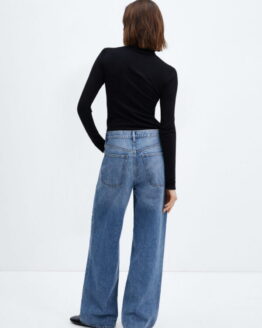 Фото вещи MANGO Massy Широкие джинсы (MNO481) Женское цвет - Синий материал - Хлопок