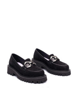 Фото вещи Alex Bell Лоферы (1168794) Женское, цвет - Чёрный, материал - Нубук