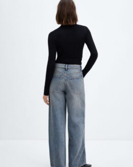 Фото вещи MANGO Massy Широкие джинсы (MNO472) Женское цвет - Синий материал - Хлопок