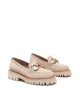 Фото вещи Alex Bell Лоферы (1168982) Женское, цвет - Бежевый, материал - Замша