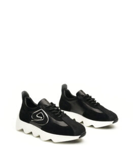 Фото вещи Alex Bell Кроссовки (1169169) Женское, цвет - Чёрный, материал - Замша/кожа