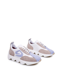 Фото вещи Alex Bell Кроссовки (1169262) Женское, цвет - Белый, материал - Замша/кожа