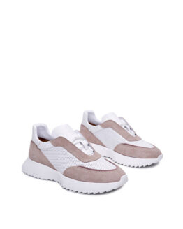 Фото вещи Alex Bell Кроссовки (1169364) Женское, цвет - Белый, материал - Замша/кожа