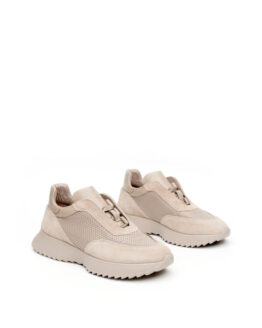 Фото вещи Alex Bell Кроссовки (1169377) Женское, цвет - Бежевый, материал - Замша/кожа