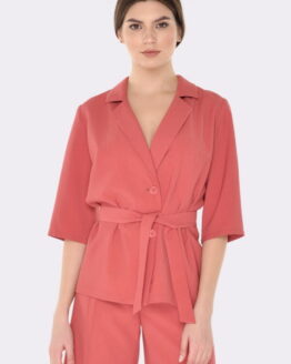 Фото вещи CAT ORANGE Жакет (3313) Женское цвет - Коралловый материал - Вискоза