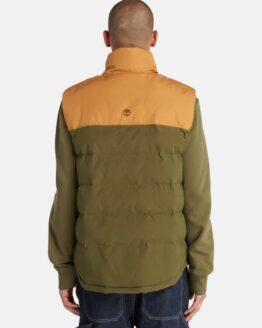 Фото вещи Timberland Welch Mountain Puffer Жилет с утеплителем (TH7177) Мужское, цвет - Оливковый, материал - Хлопок