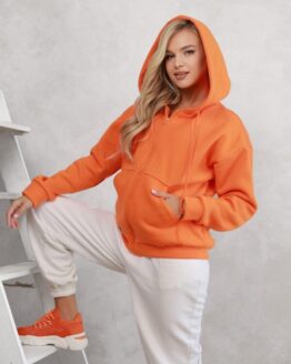 Фото вещи ISSA Plus Худи (12294_orange) Женское, цвет - Оранжевый, материал - Хлопок
