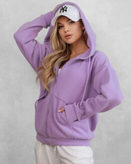 Фото вещи ISSA Plus Худи (12294_lilac) Женское, цвет - Сиреневый, материал - Хлопок
