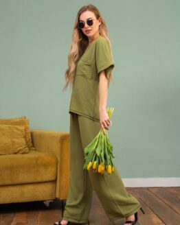 Фото вещи ISSA Plus Костюм (13747_khaki) Женское, цвет - Хаки, материал - Полиэстер