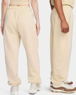 Фото вещи NIKE Sportswear Club Fleece Штаны спортивные (6T1709) Женское, цвет - Бежевый, материал - Хлопок/полиэстер