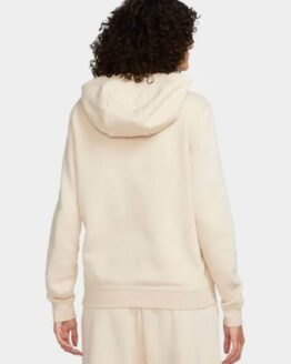 Фото вещи NIKE Sportswear Club Худи (6T1707) Женское, цвет - Бежевый, материал - Хлопок/полиэстер