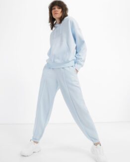 Фото вещи PUMA CLASSICS Oversized  Худи (CJ652) Женское, цвет - Голубой, материал - Хлопок