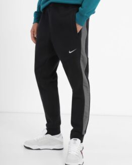 Фото вещи NIKE Sportswear Club Fleece Штаны спортивные (6T1704) Мужское, цвет - Чёрный, материал - Хлопок/полиэстер