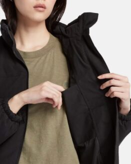 Фото вещи Timberland Mountain Welsh Puffer Зимняя куртка (TH7287) Женское, цвет - Чёрный, материал - Хлопок