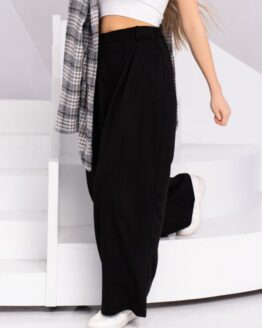 Фото вещи ISSA Plus Брюки палаццо (13749_black) Женское, цвет - Чёрный, материал - Текстиль/искусственная замша