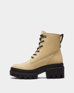 Фото вещи Timberland Everleigh 6 Inch Ботинки (TG3108) Женское, цвет - Бежевый, материал - Нубук