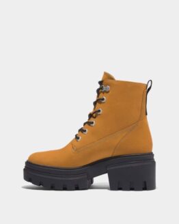 Фото вещи Timberland Everleigh 6 Inch Ботинки (TG3106) Женское, цвет - Жёлтый, материал - Нубук