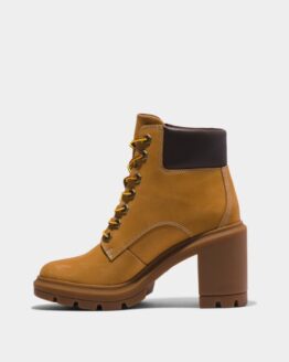 Фото вещи Timberland Allington Heights 6 Inches Бoтильоны (TG3169) Женское, цвет - Жёлтый, материал - Нубук/искусственная кожа