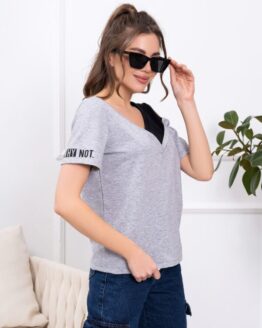 Фото вещи ISSA Plus Футболка (13775_grey) Женское, цвет - Серый, материал - Хлопок