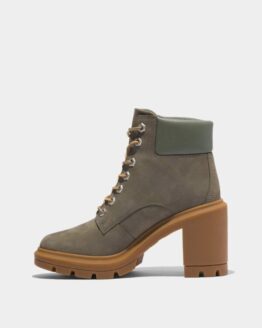 Фото вещи Timberland Allington Heights 6 Inches Бoтильоны (TG3172) Женское, цвет - Оливковый, материал - Нубук/искусственная кожа