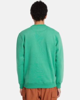 Фото вещи Timberland Est. 1973 Logo Crew Свитшот (TH7227) Мужское цвет - Зелёный материал - Хлопок/полиэстер