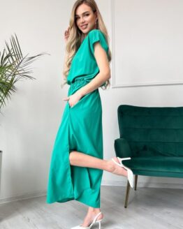 Фото вещи ISSA Plus Платье макси (13830_green) Женское, цвет - Зелёный, материал - Полиэстер