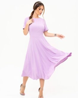 Фото вещи ISSA Plus Платье миди (13892_lilac) Женское, цвет - Сиреневый, материал - Полиэстер