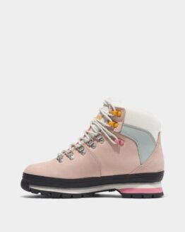 Фото вещи Timberland Euro Hiker Waterproof Ботинки (TG3141) Женское, цвет - Розовый, материал - Нубук/текстиль