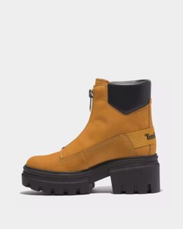 Фото вещи Timberland Everleigh Front-Zip Ботинки (TG3113) Женское, цвет - Жёлтый, материал - Нубук/искусственная кожа