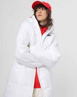 Фото вещи NIKE Sportswear Classic Puffer Парка (6T1764) Женское, цвет - Белый, материал - Полиэстер