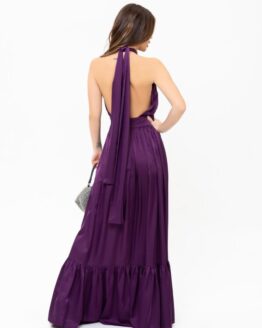 Фото вещи ISSA Plus Платье макси (13925_purple) Женское, цвет - Фиолетовый, материал - Шелк