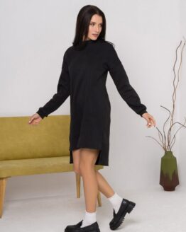 Фото вещи ISSA Plus Платье мини (12221_black) Женское, цвет - Чёрный, материал - Хлопок