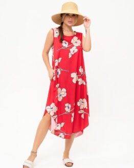 Фото вещи ISSA Plus Сарафан (13915_red) Женское, цвет - Красный, материал - Шелк