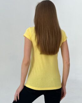 Фото вещи ISSA Plus Футболка (WN20-432_yellow) Женское, цвет - Жёлтый, материал - Хлопок