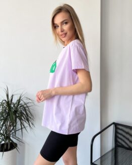 Фото вещи ISSA Plus Футболка (WN20-459_lilac) Женское, цвет - Сиреневый, материал - Хлопок/вискоза