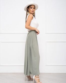 Фото вещи ISSA Plus Юбка макси (13938_olive) Женское, цвет - Оливковый, материал - Полиэстер