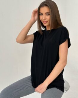 Фото вещи ISSA Plus Футболка (WN20-457_black) Женское, цвет - Чёрный, материал - Вискоза