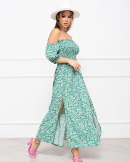 Фото вещи ISSA Plus Платье макси (SA-252A_green) Женское, цвет - Зелёный, материал - Полиэстер