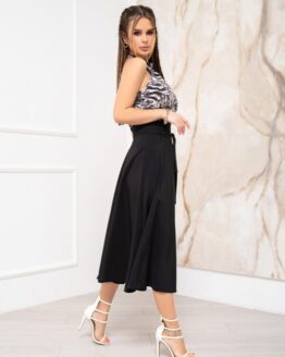 Фото вещи ISSA Plus Юбка миди (13940_black) Женское, цвет - Чёрный, материал - Полиэстер